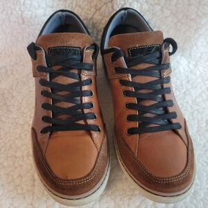 Men's Bull Boxer Tan Leather Sneakers Size 8/41